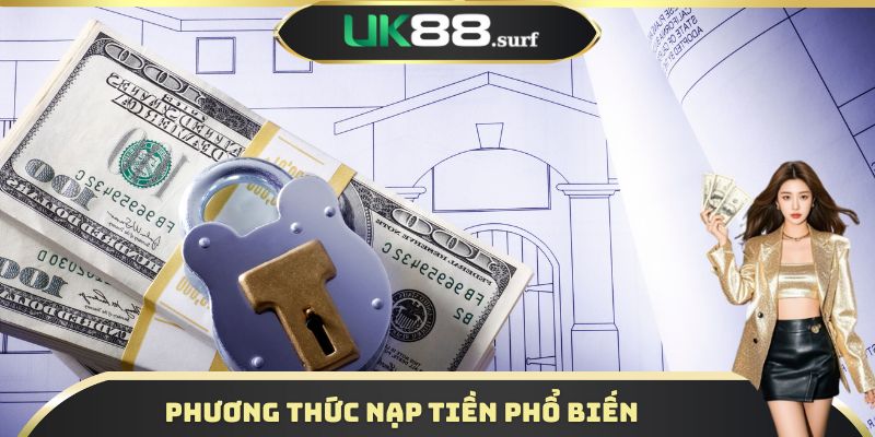 Phương thức nạp tiền phổ biến tại hệ thống UK88