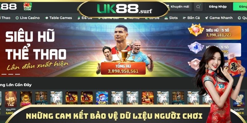 Những cam kết bảo vệ dữ liệu người chơi của nhà cái