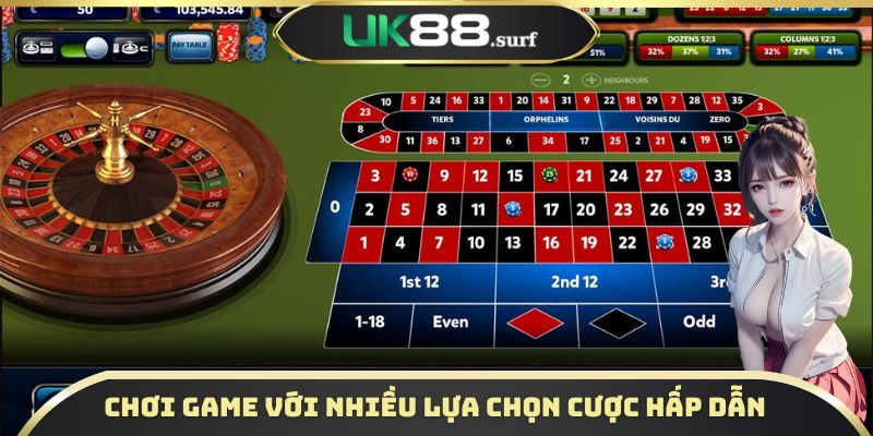 Tham gia chơi game với nhiều lựa chọn cược hấp dẫn